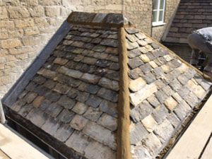 New Cotswold stone porch roof